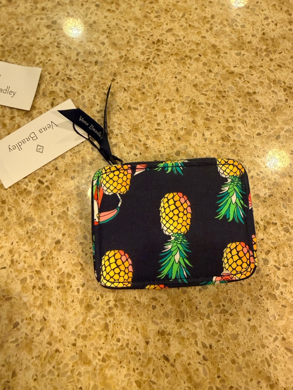 Vera Bradley 7 day Travel Pill Case Toucan Party